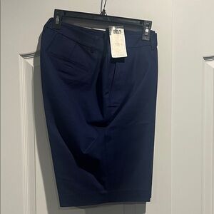 Ralph Lauren Women's Dark Blue Flat Front Shorts